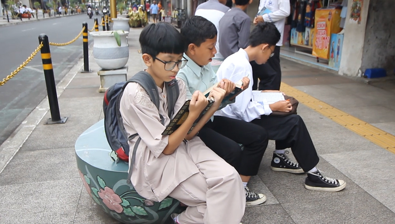Isi Ramadan Dengan Kegiatan Positif, Pelajar SMP N 1 Kota Tasik Gelar Tadarus On The Road 