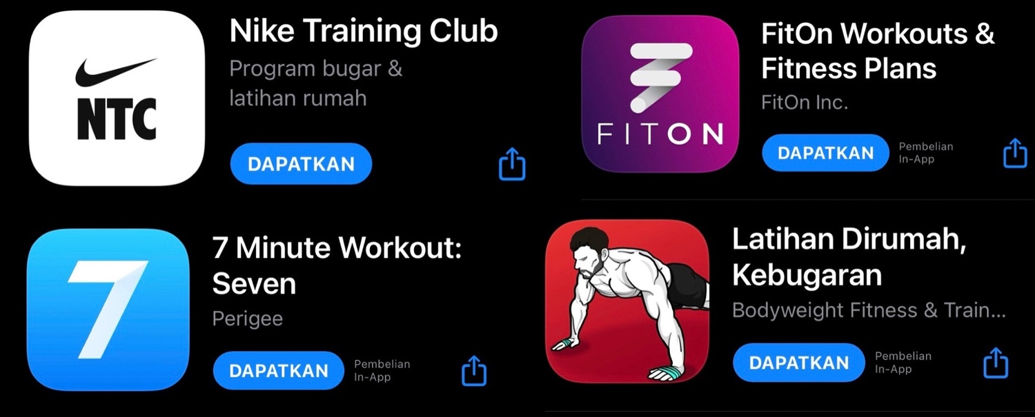 4 Aplikasi Fitness Gratis Terbaik Tahun 2025, Cocok untuk Kaum Rebahan yang Ingin Berolahraga di Rumah