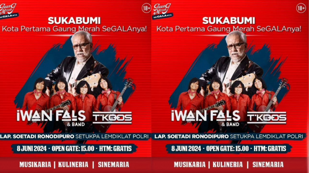 Jadwal Konser Gratis Iwan Fals di Sukabumi, Digelar Akhir Pekan, Ini Barang-Barang Dilarang Dibawa Masuk 