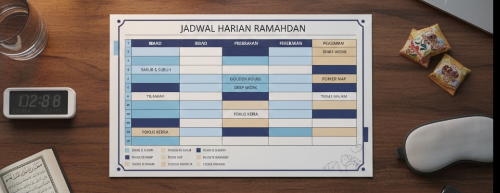 Manajemen Waktu Ramadhan: Cara Menyeimbangkan Ibadah, Pekerjaan, dan Istirahat