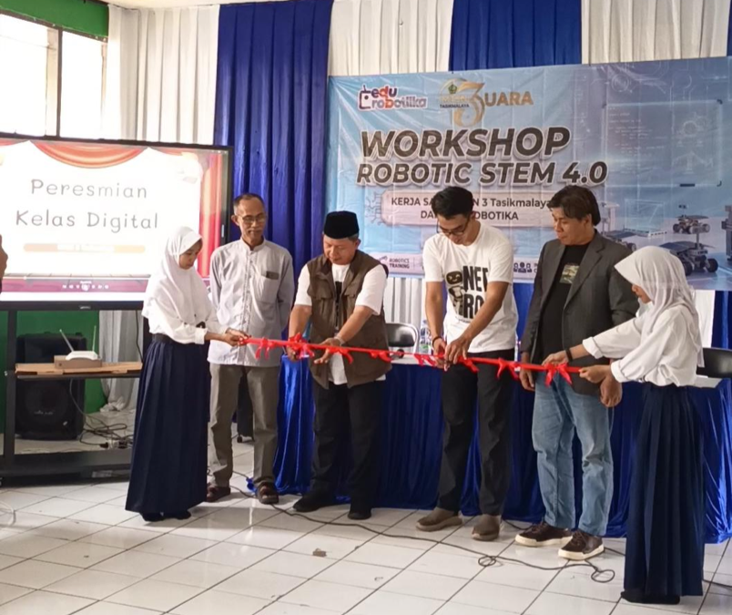 Gebrakan Baru, MTsN 3 Tasikmalaya Resmikan Kelas Digital dan Gelar Workshop Robotic STEAM 4.0 Perdana