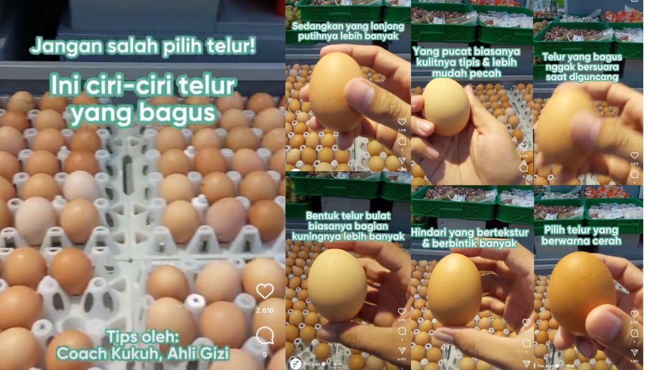 Hay Moms, Jangan Salah Pilih Lagi Yah, Ini Dia Ciri-Ciri Telur Ayam yang Bagus dari Seorang Ahli Gizi 