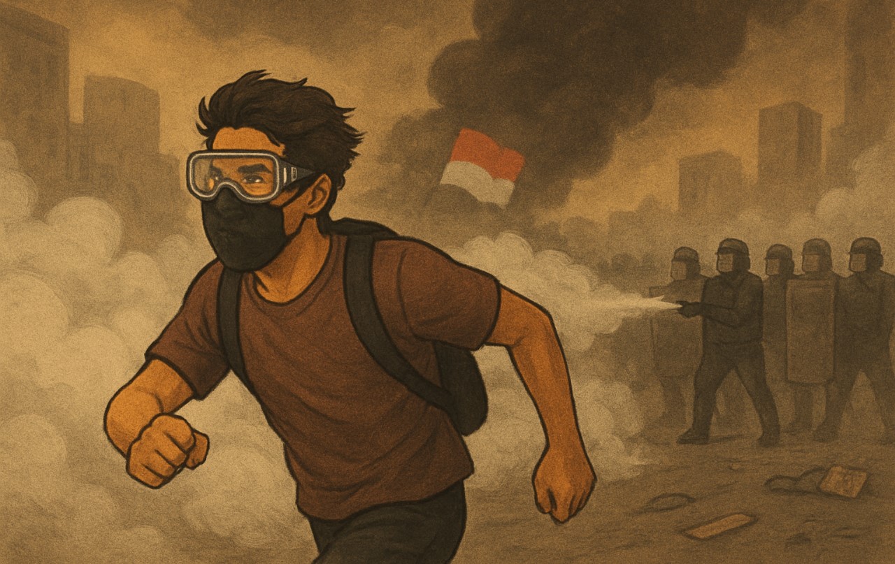 Gas Air Mata Serang Massa Aksi, Begini Cara Ampuh Mengatasinya agar Demonstran Tetap Aman dan Tenang