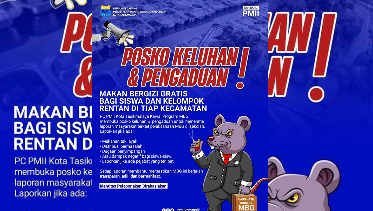 PMII Buka Posko Aduan Jika Ada Pejabat Terlibat Program MBG, Implementasi Program MBG Perlu Pengawasan