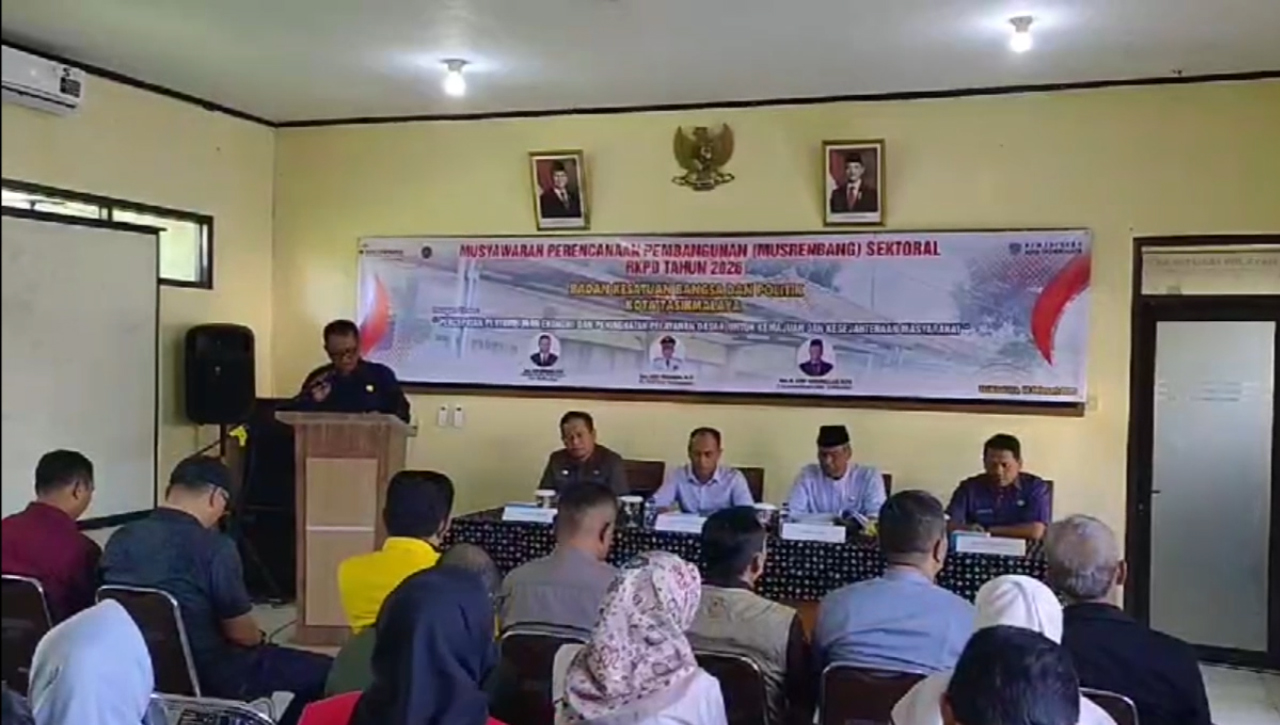 Musrenbang RKPD 2026 Badan Kesbangpol Kota Tasikmalaya, Kondusifitas Jadi Prasyarat Dasar Bagi Pembangunan