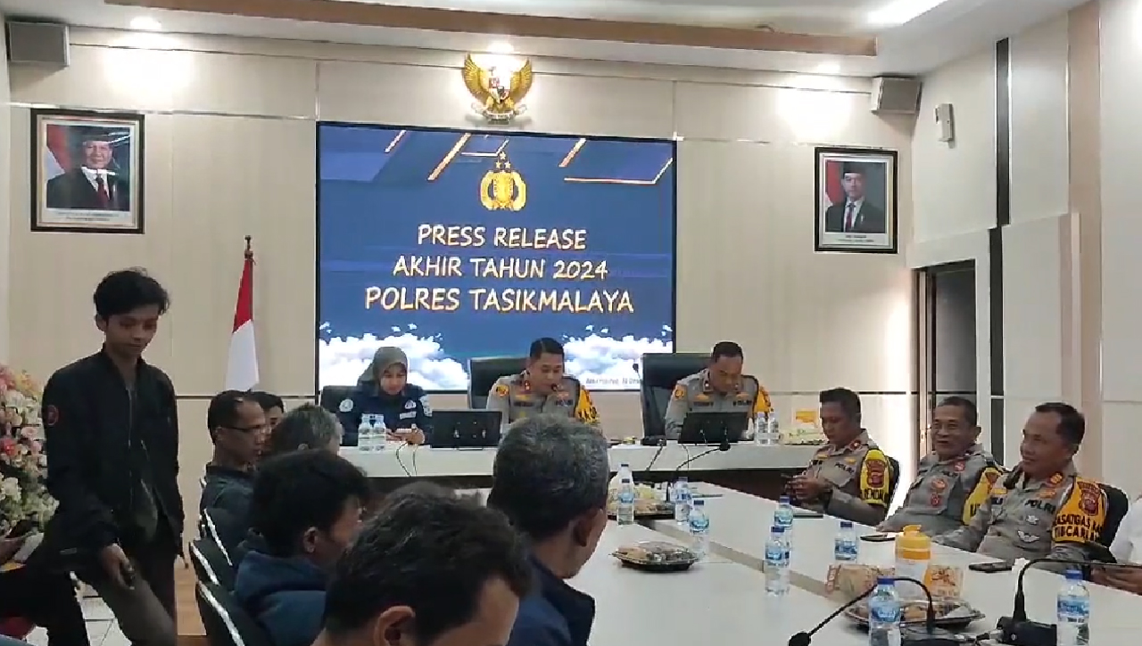 Rilis Polres Tasik: Kasus Pada 2024 Didominasi Oleh Laka Lantas, Segini Jumlahnya....