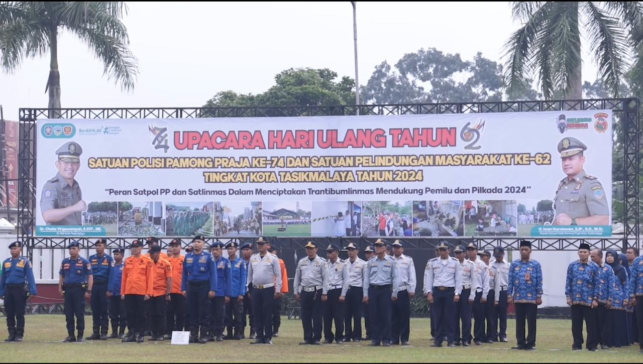 Satpol PP Dan Satlinmas Kota Tasik Siap Sukseskan Pilkada, Begini Langkahnya...