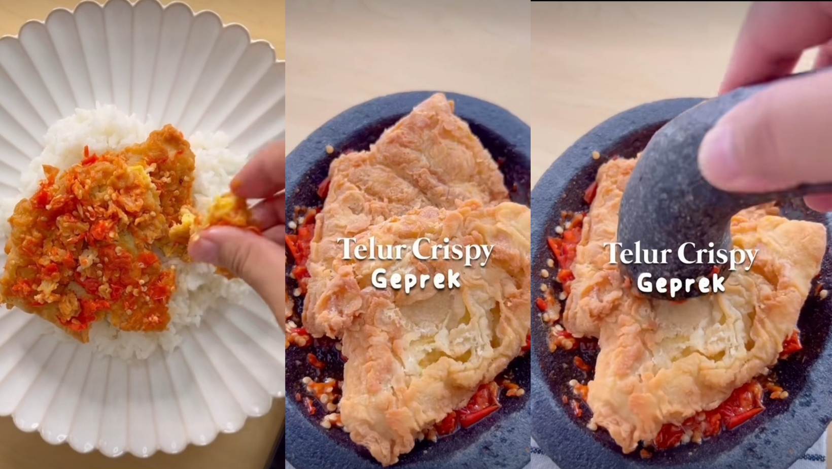 Resep Simple Masakan Anak Kost, Telur Geprek Crispy Pedas Gurih Yang Bikin Nagih