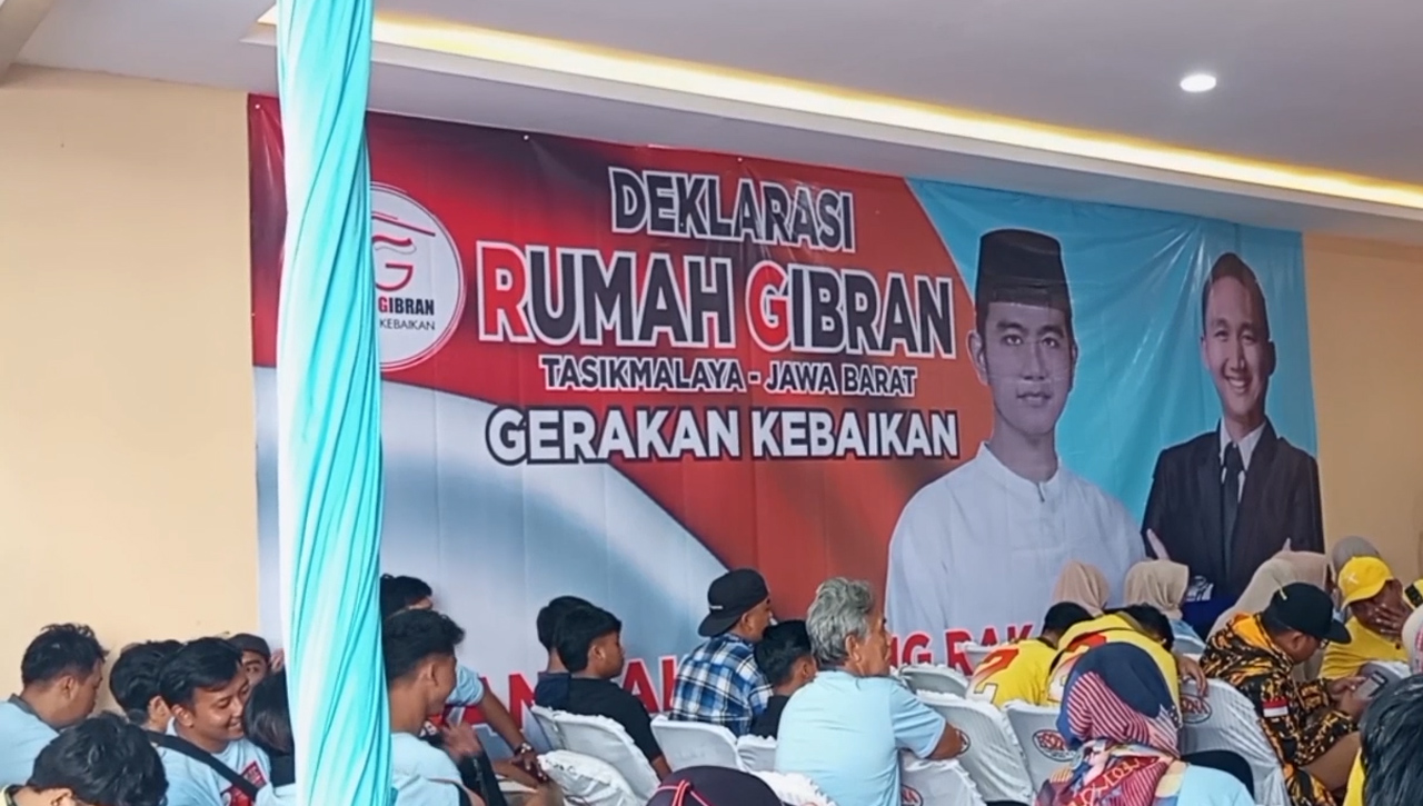 Relawan Resmikan Rumah Gibran Jabar Di Kota Tasikmalaya