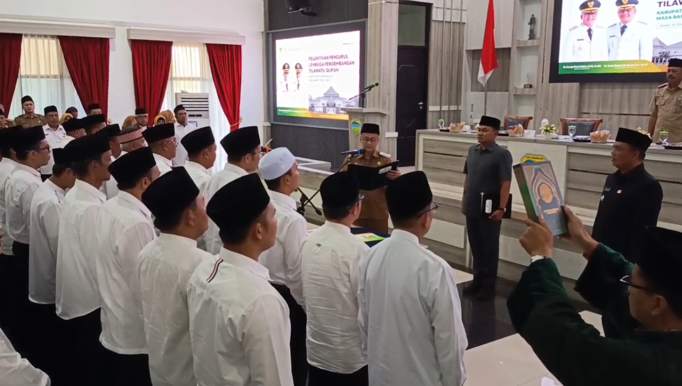 Bupati Tasikmalaya Lantik Pengurus LPTQ, Minta Kuatkan Pembinaan Sebelum Ikut Kompetisi
