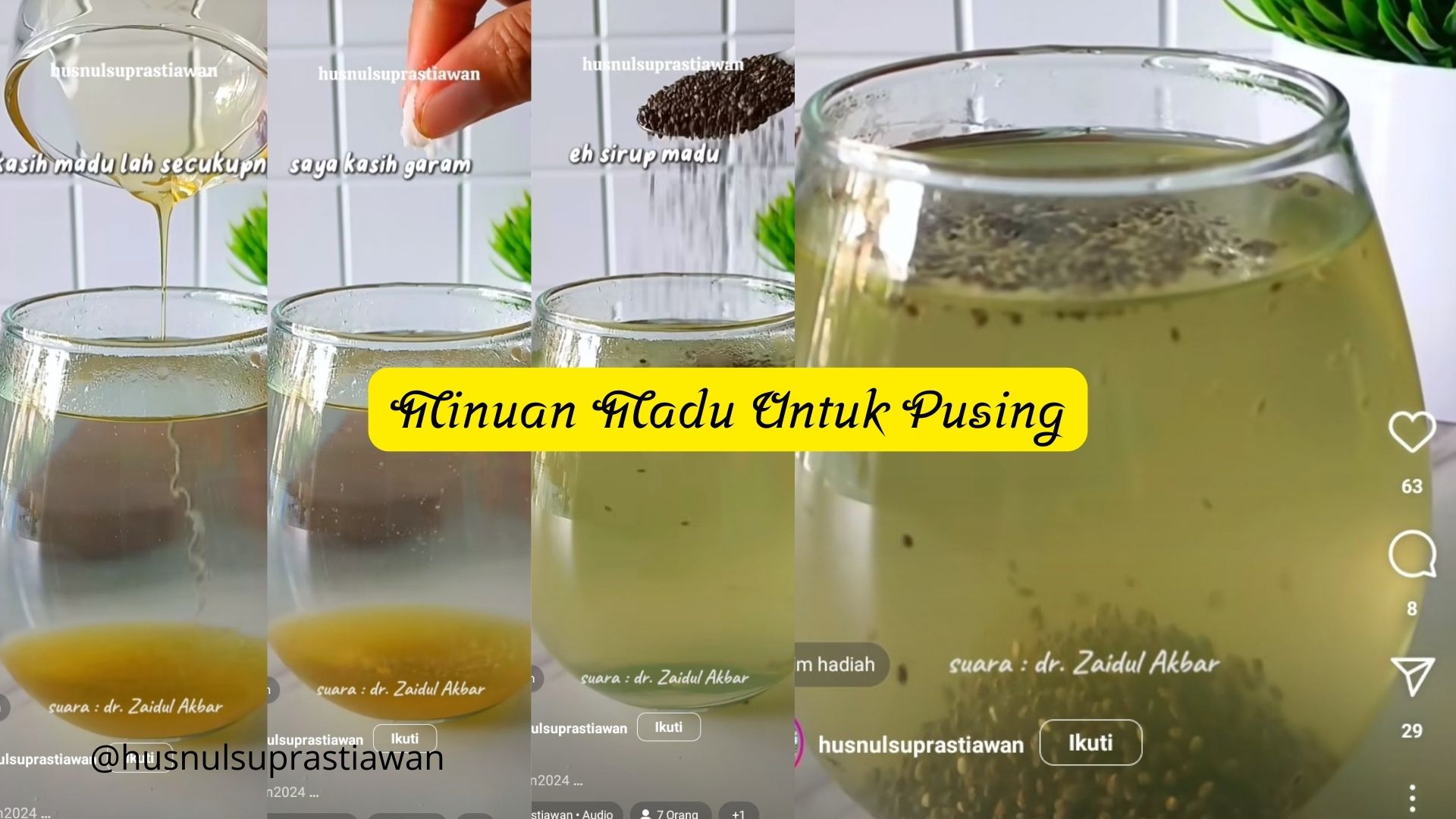 Atasi Pusing Menjelang Buka Puasa, Cukup Pakai Madu dan Campuran Ini, Mudah dan Praktis