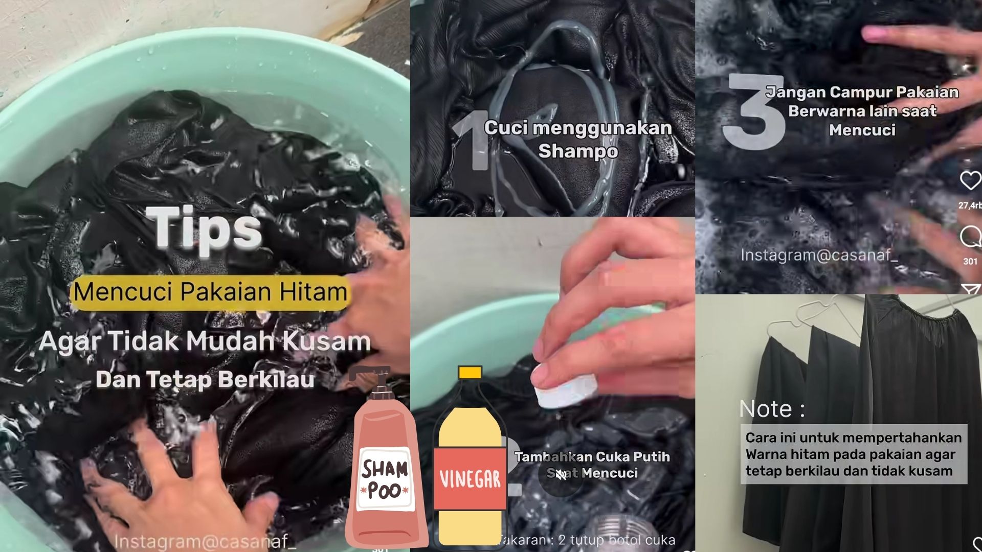 Tips Mencuci Pakaian Hitam Agar Tidak Mudah Kusam dan Tetap Berkilau, Cocok Bagi Si Paling Mamba