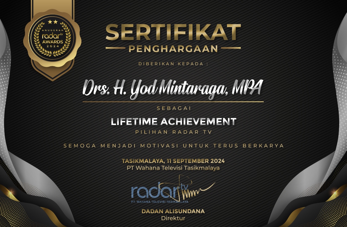 Dianugerahi Lifetime Achievement Radar TV Award, Yod Mintaraga: Tambah Semangat Mengabdi Kepada Masyarakat