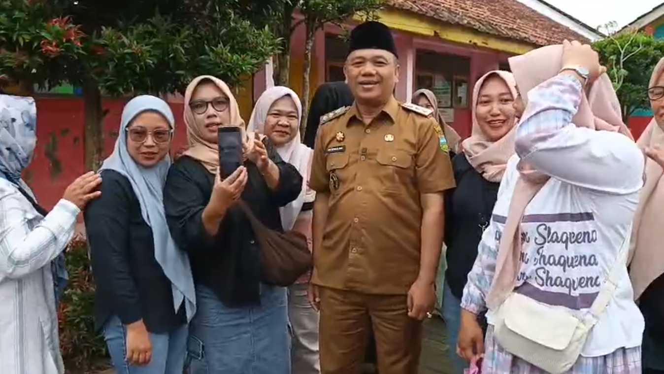 Wabup Tasik Sidak MPLS, Minta Ortu Jangan Tunggu Anak di Sekolah, Banyak Ortu Khawatir Anaknya Tak Betah
