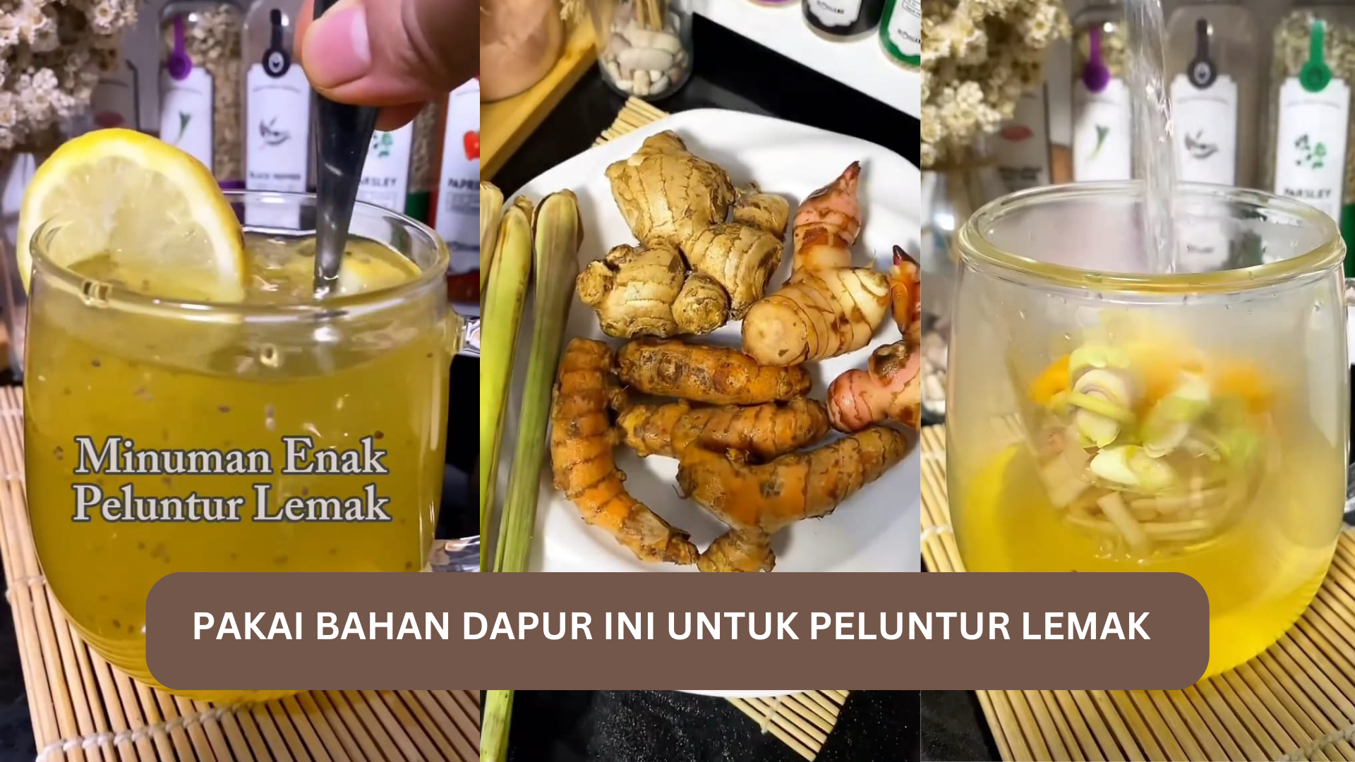 Minuman Enak Peluntur Lemak, Cukup Diseduh Bahan-Bahan di Dapur, Racun Tubuh Ikut Hilang 