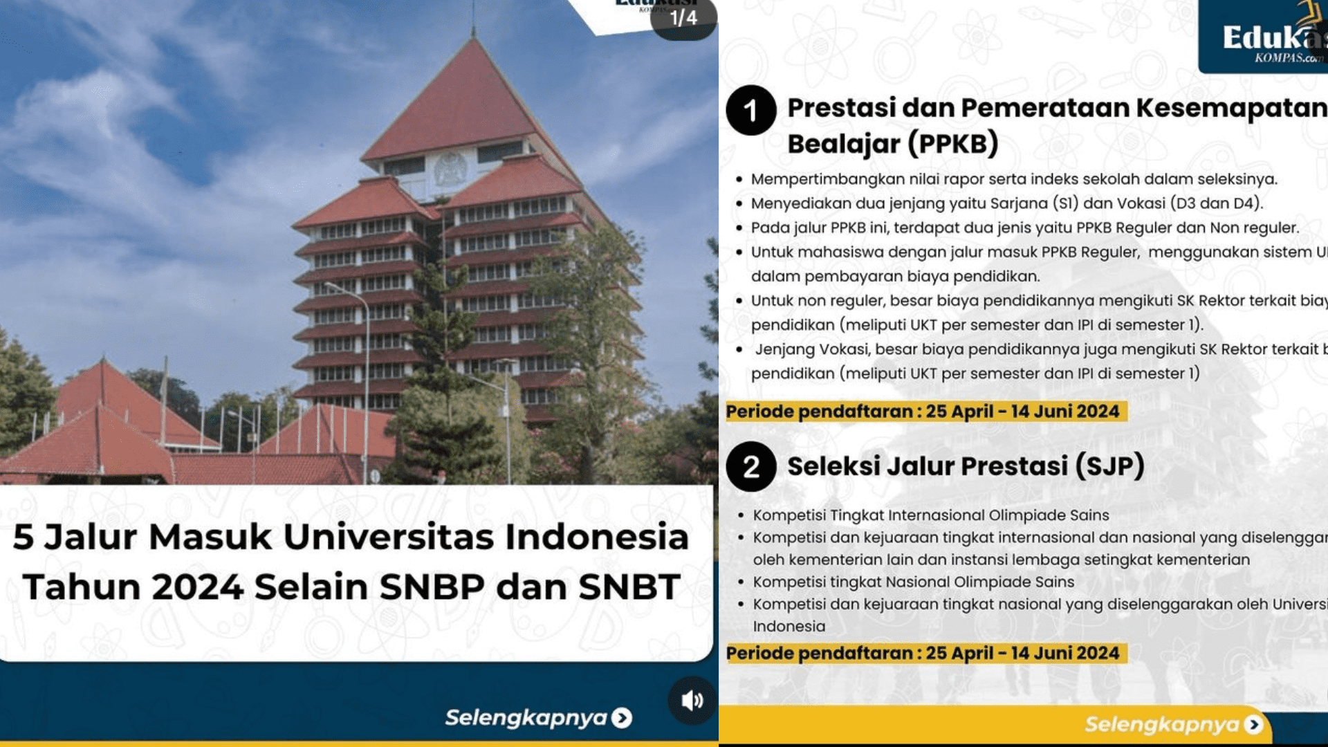 5 Jalur Masuk Universitas Indonesia 2024 Selain SNBP dan SNBT, Simak Syarat dan Cara Daftarnya Disini