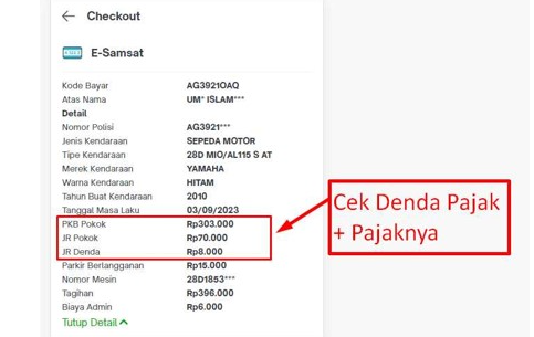 Cara Menghitung Denda Pajak Kendaraan, Yang Telat Bayar, Cek Disini...