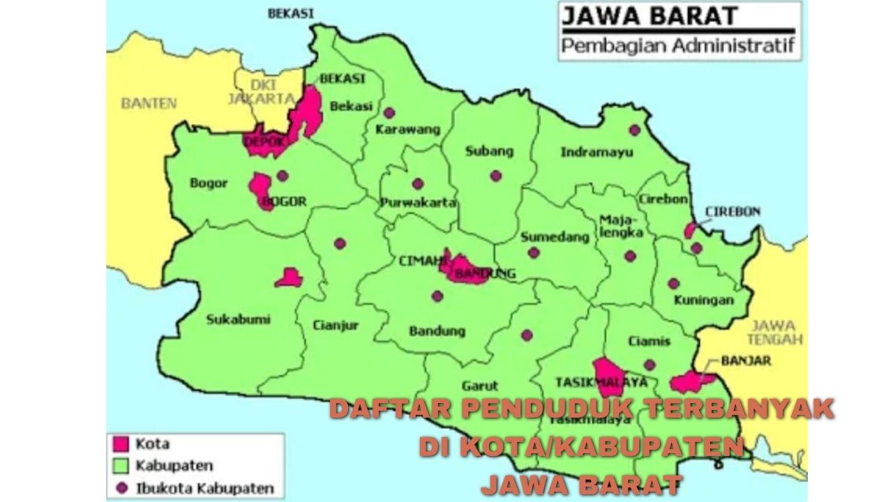 5 Daftar Kota Kabupten di Jawa Barat dengan Jumlah Penduduk Terbanyak, Daerah Kamu Masuk Salah Satunya?