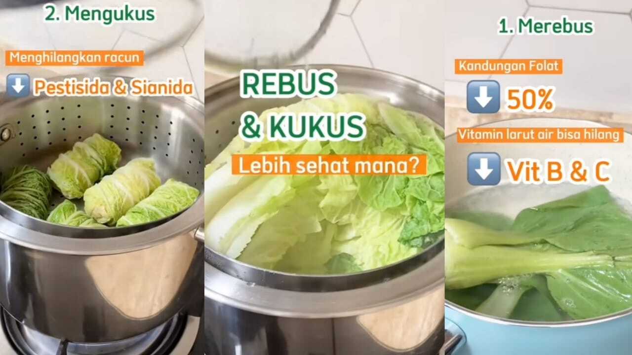 Sayur Direbus atau Dikukus Lebih Sehat Mana? Ternyata Ini yang Lebih Sehat, Yuk Simak