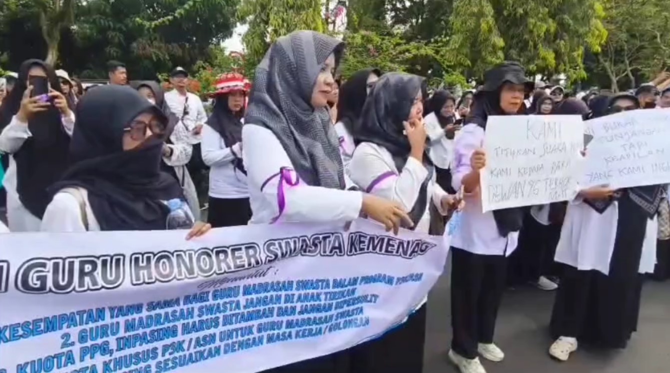 Minta Diangkat P3K, Ribuan Honorer Kemenag Ciamis Tuntut Kejelasan Status dan Perbaikan Kesejahteraan