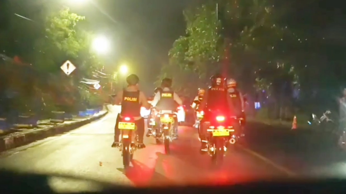 Jaga Kamtibmas, Polres Banjar Gelar Patroli Skala Besar, Kantor Pemerintahan dan Objek Vital Dijaga Personel