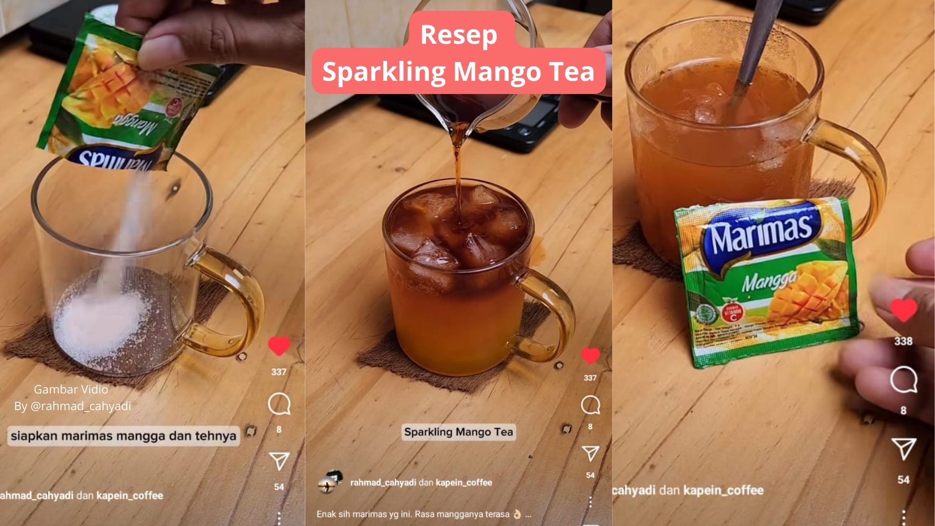 Minuman Sparkling Mango Tea,  Ide Jualan Takjil Puasa Ramadhan, Modal Rp 4.000 dijual Rp 10.000 Auto Ludes