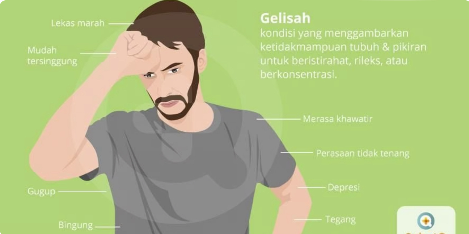 Sering Merasa Gelisah Tiba-Tiba, Ketahui Gejala Dan Cara Mengatasinya