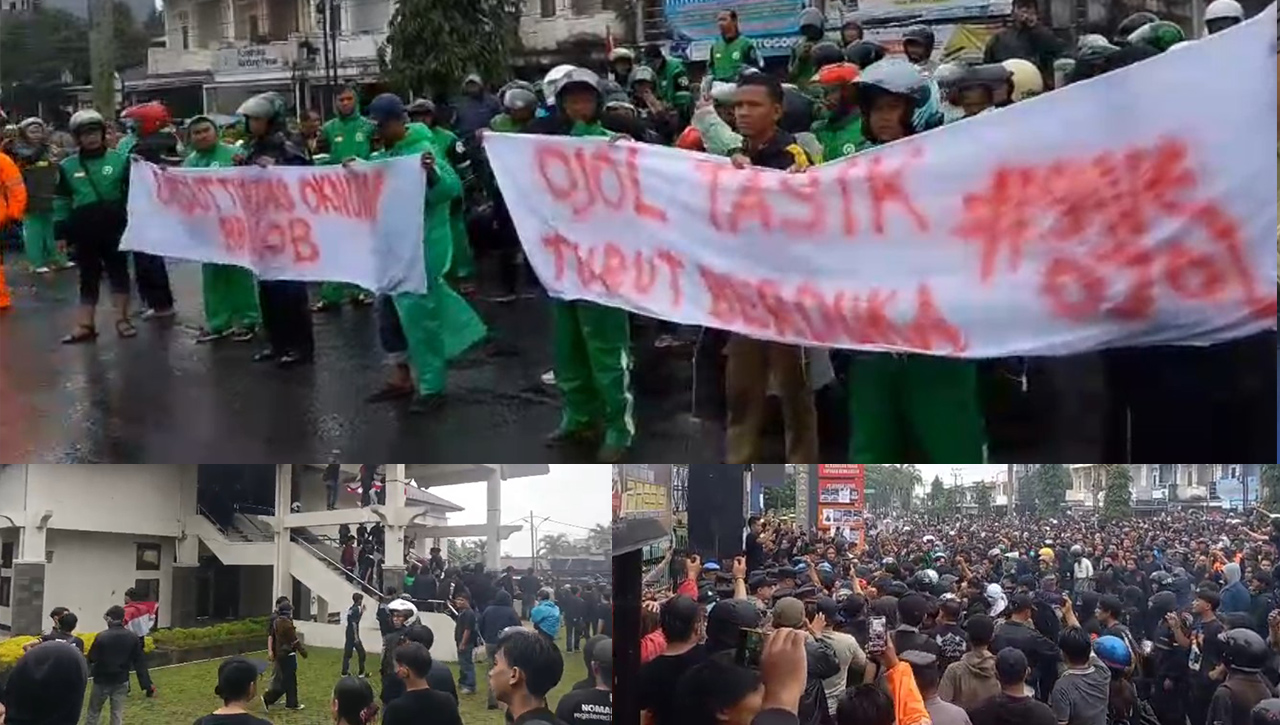 Aksi Solidaritas Affan Kurniawan Memanas di Polres dan DPRD, Saling Dorong dengan Keamanan hingga Rusak Gedung
