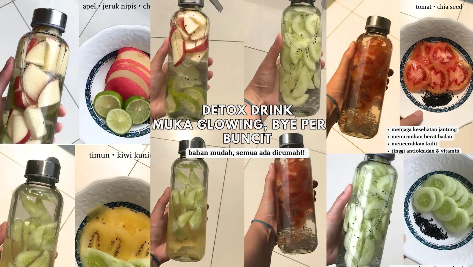 Rutin Detox Dengan 4 Minuman Ini, Wajah Jadi Glowing dan Bye Perut Buncit!