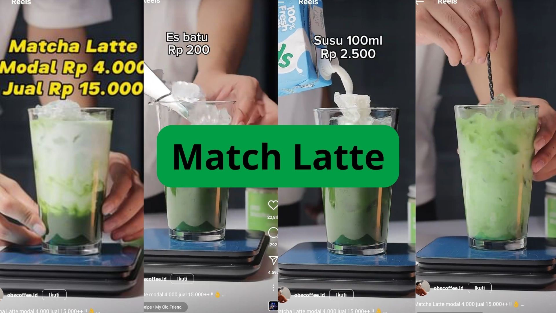 Jualan Minuman Segar Matcha Latte, Modal 4 Ribu Dijual 14.000 Auto Ludes