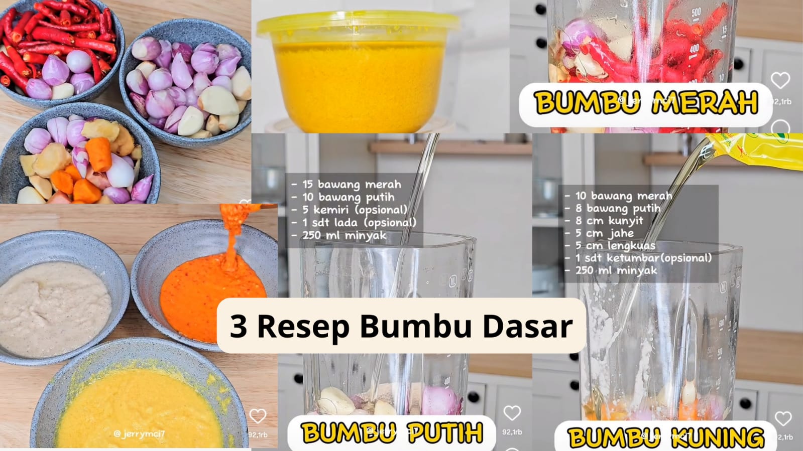 3 Resep Bumbu Dasar yang Wajib Ada Di Kulkas, Auto Sat Set Buat Masak Sahur dan Buka Puasa Nanti