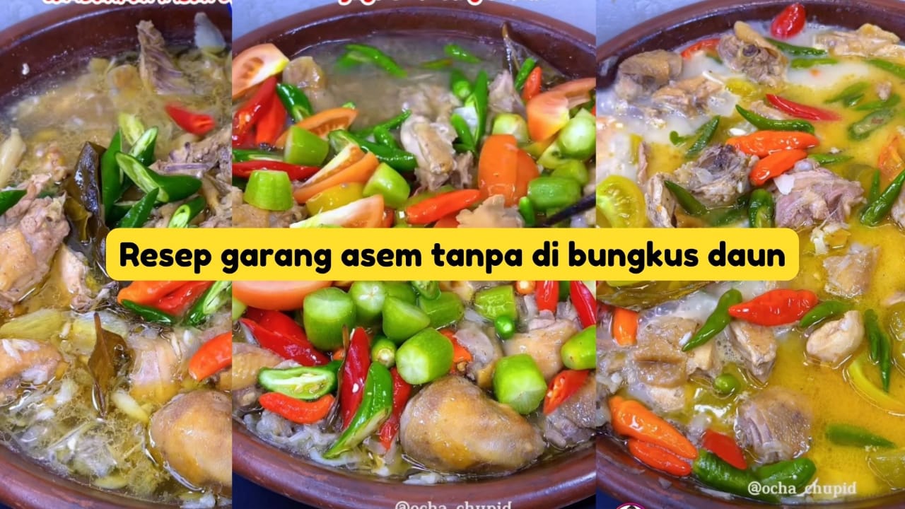 Resep Garang Asem Tanpa Dibungkus Daun, Cocok Buat Buka Puasanya, Begini Caranya