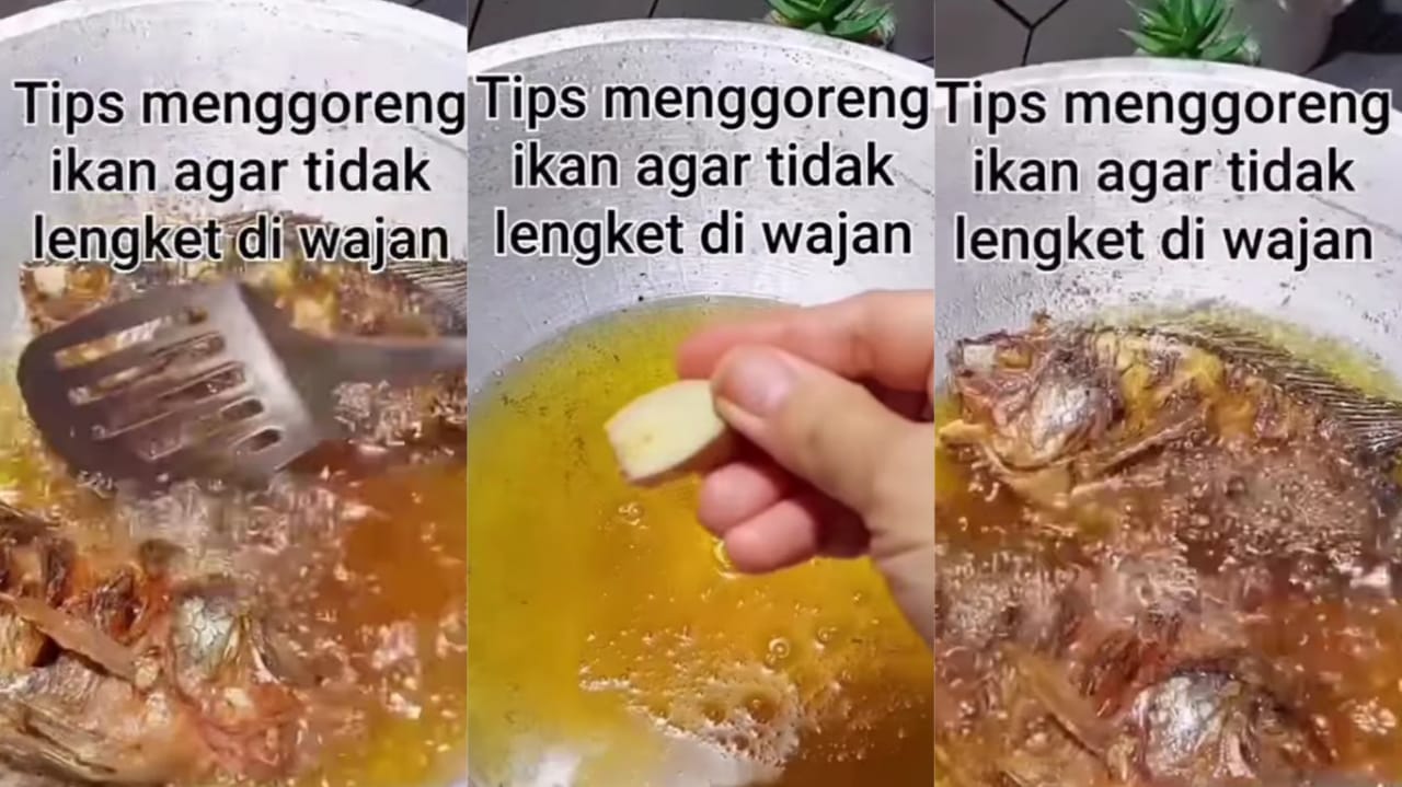 Tips Menggoreng Ikan Agar Tidak Lengket di Wajan, Cukup Cemplungkan 1 Bahan Ini Ke Minyak Panas