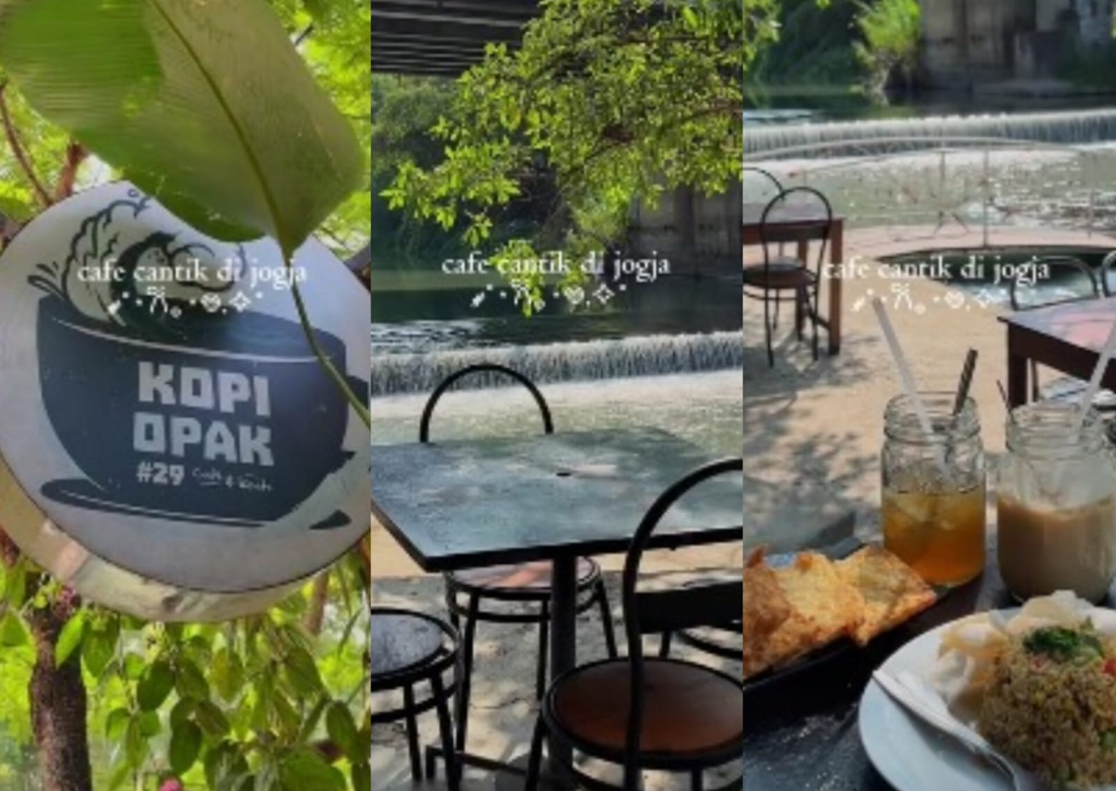 Rekomendasi Kuliner dan Wisata di Yogyakarta, Kopi Opak Kafe and Resto di Pinggir Sungai Bikin Betah