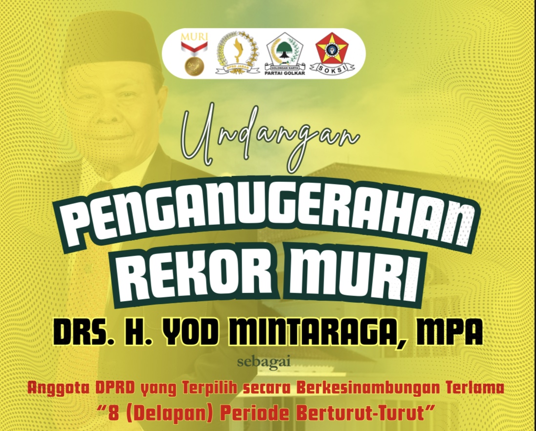 Jadi Anggota Dewan Terlama, Yod Mintaraga Bakal Terima Penghargaan Rekor MURI