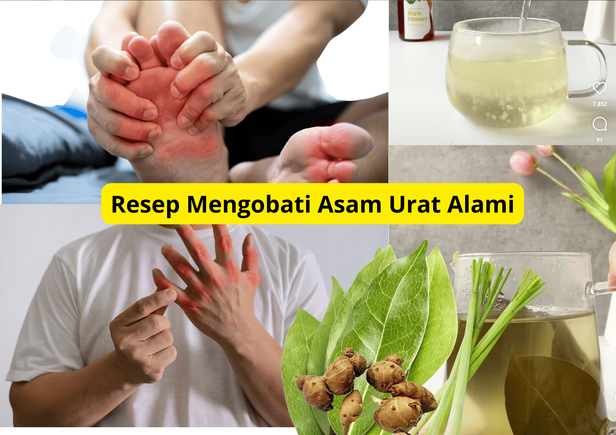 Resep Mengobati Asam Urat Alami, Bahan-bahannya Ada Didapur Kita lho!