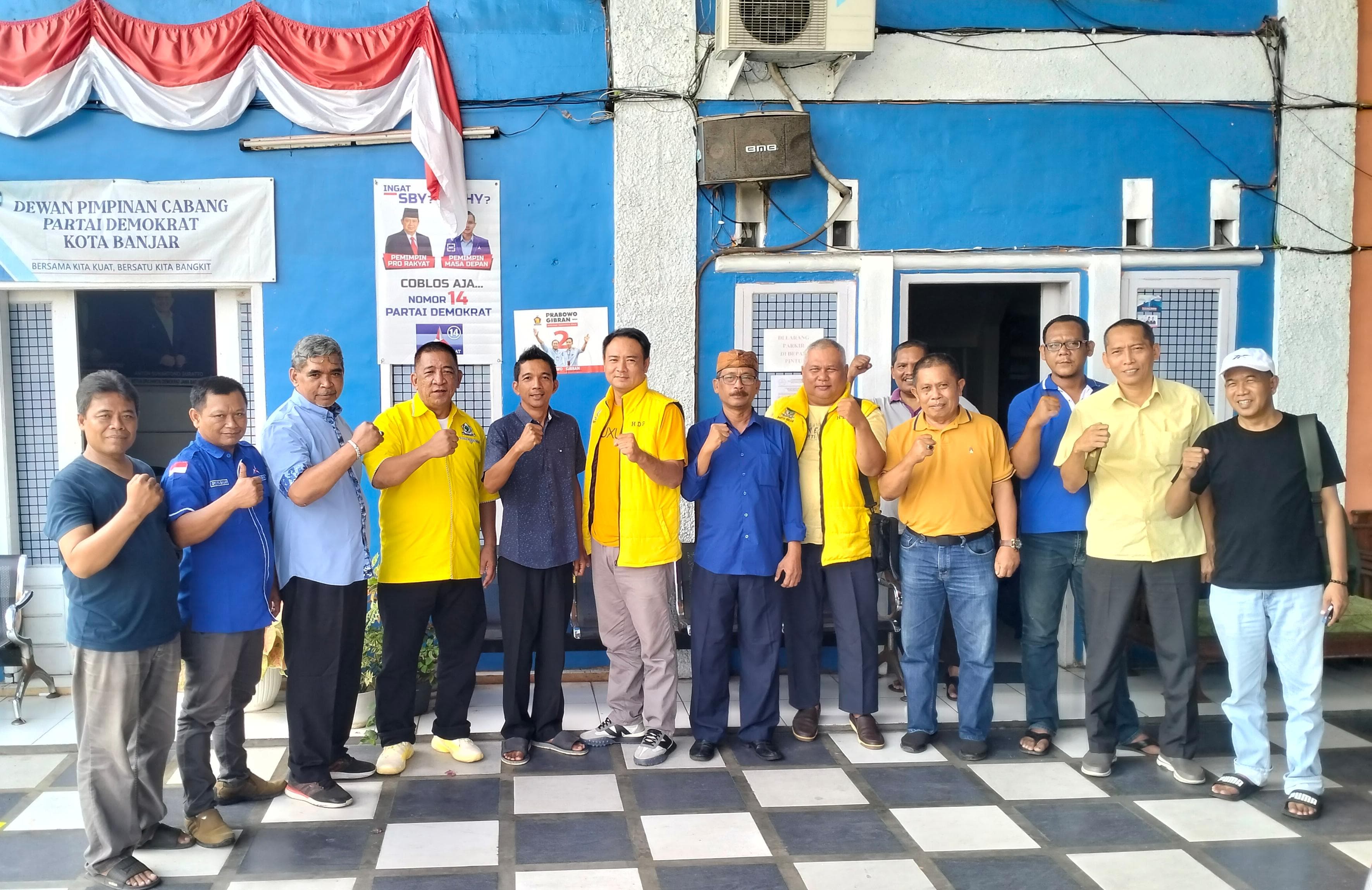 Sinyal Koalisi Menguat, Partai Golkar Banjar Gelar Silaturahmi Dengan Demokrat