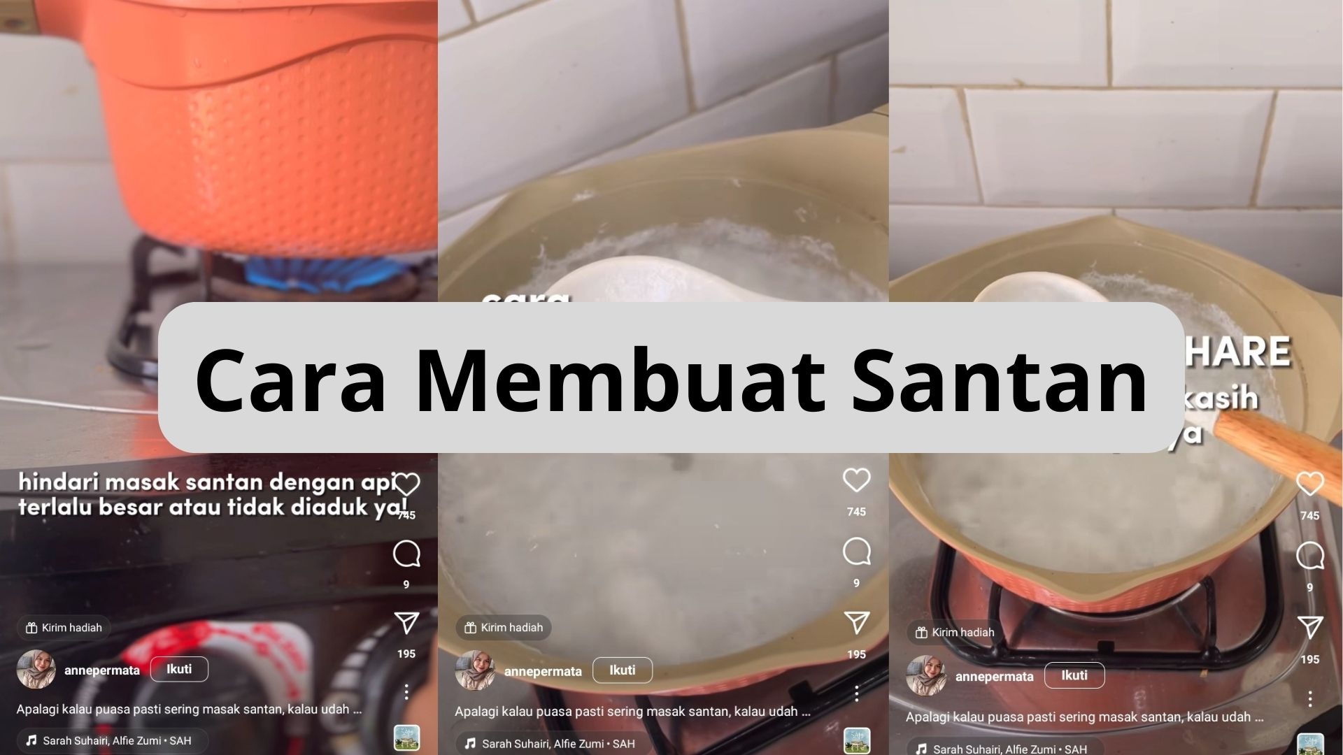 Cara Memasak Santan Anti Pecah, Jika Terlanjur Pecah cukup lakukan cara ini, yuk simak