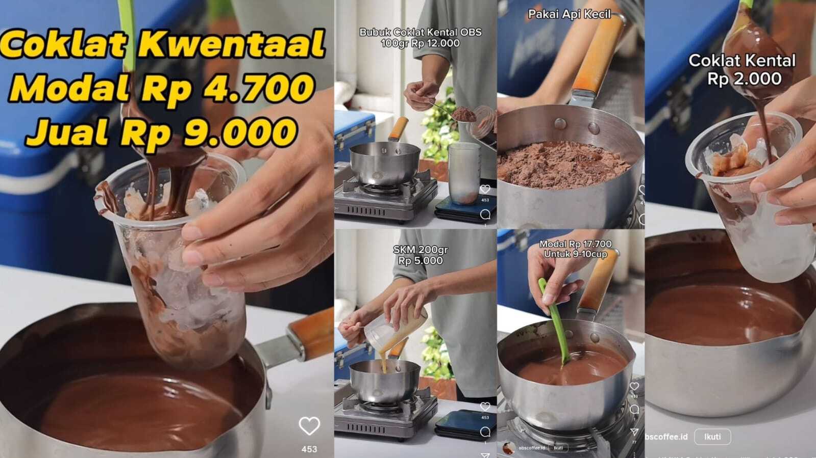 Resep Cokelat Kental Modal Rp 4.700 Dijual Rp 9000, Cocok Untuk Ide Jualan Saat Lebaran Auto Laris