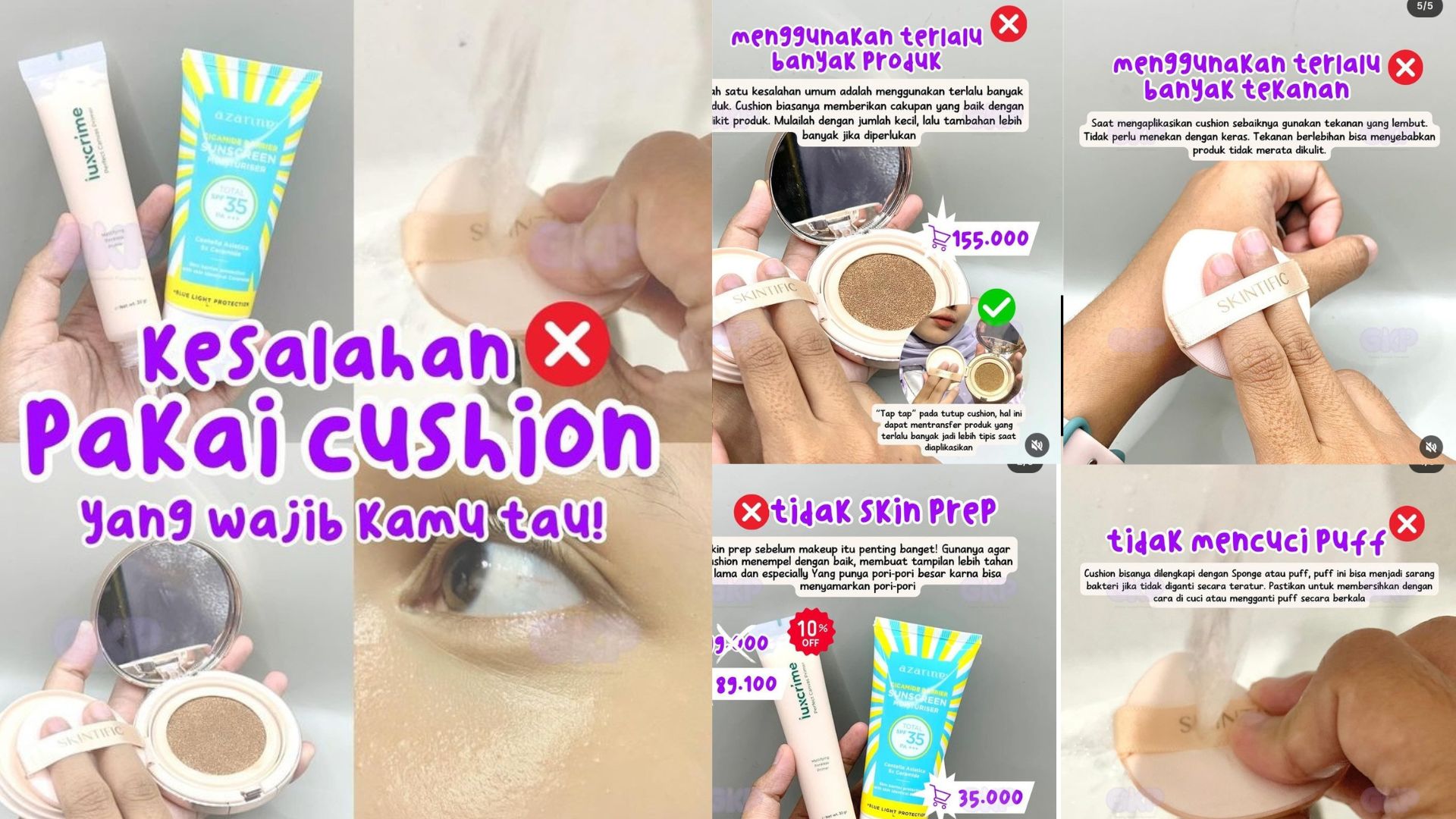 Kenali Kesalahan Pakai Cushion yang Wajib Kamu Tahu, Agar Hasil Makeup Tidak Cakey