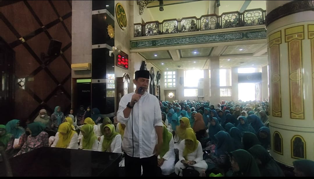 Antusias, Ratusan Lansia Ikuti Pesantren Ramadan Di Masjid Agung Ciamis