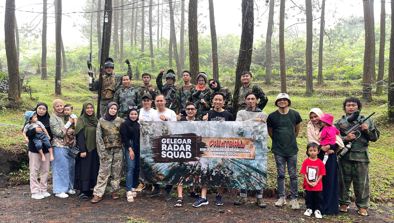 Sensasi Bermain Paintball Di Bukit Nangreu Galunggung, Paket Murah Hanya 100 Ribu Rupiah Per Orang