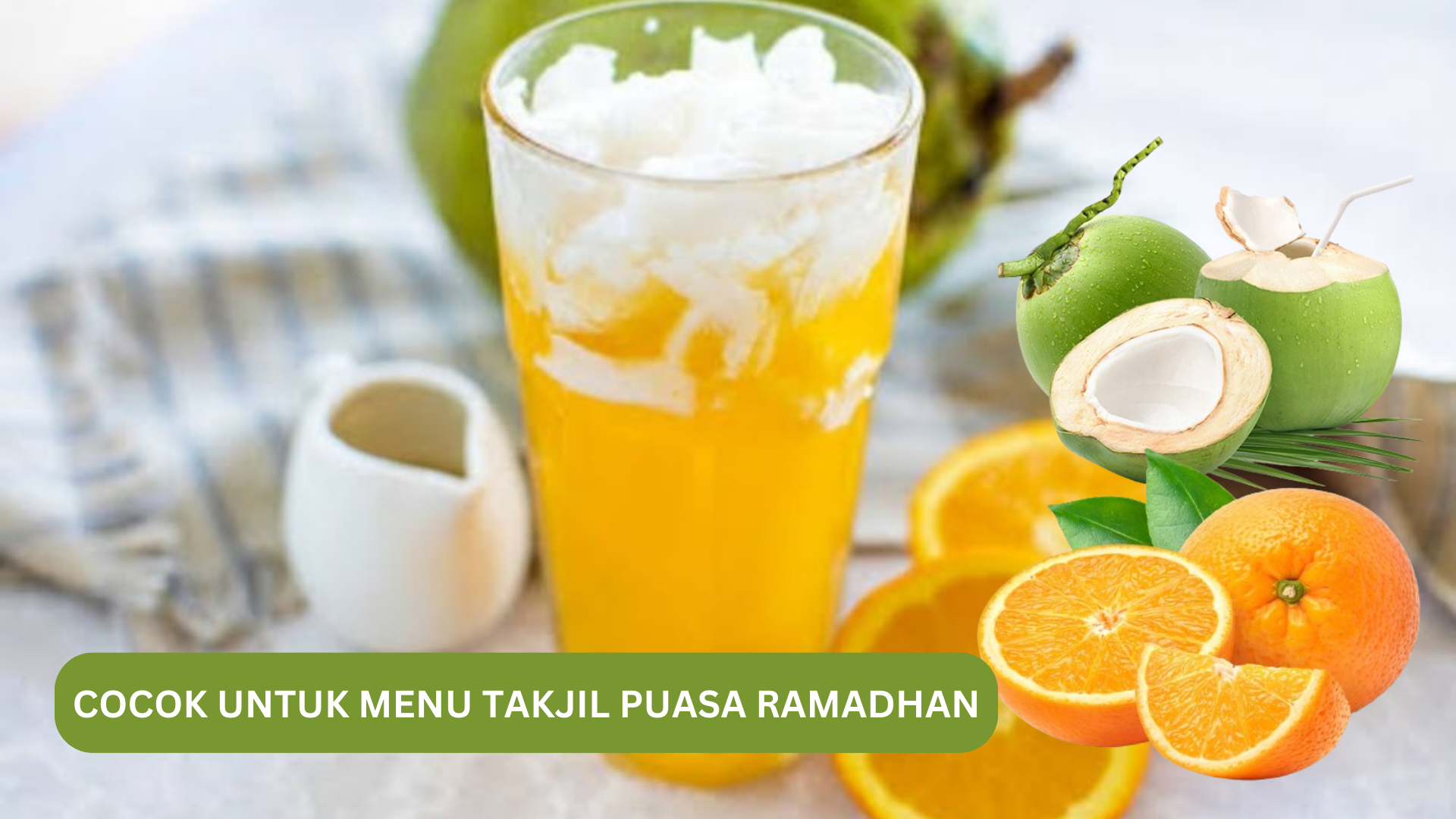 Resep Membuat Es Kelapa Jeruk yang Manis dan Menyegarkan, Cocok Jadi Menu Takjil Puasa Ramadhan