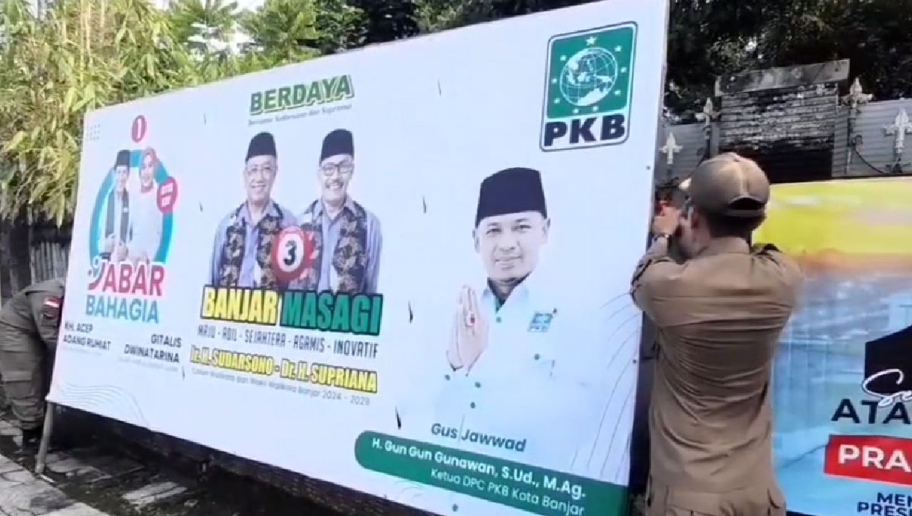 APK Paslon Dibabat Satpol PP, Sampahnya Dibuang Ke TPA dan Bisa Dimanfaatkan Masyarkaat