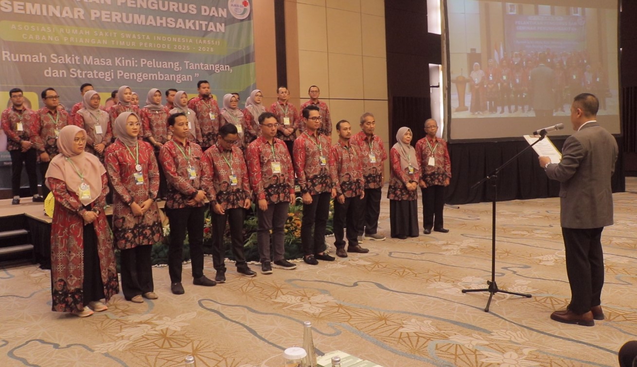 Pengurus ARSSI Priatim Periode 2025–2028 Resmi Dilantik, Dorong Transformasi Layanan Kesehatan di Era Digital