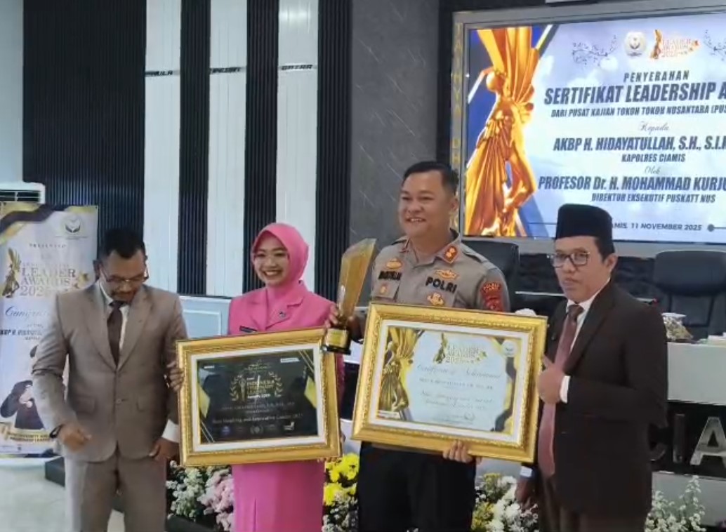 Kapolres Ciamis Raih Dua Penghargaan Nasional, Apresiasi Kepemimpinan Humanis dan Inovatif