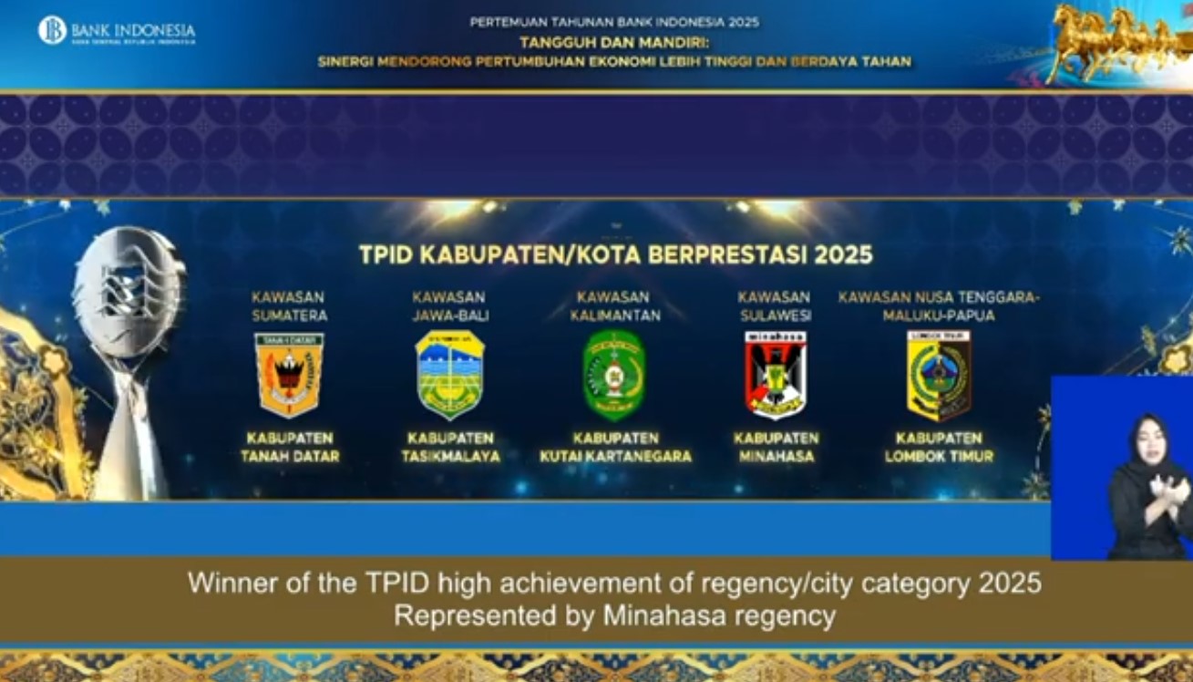 Kabupaten Tasikmalaya Raih Juara 1 TPID Berprestasi 2025, Bank Indonesia Apresiasi Pengendalian Inflasi Daerah