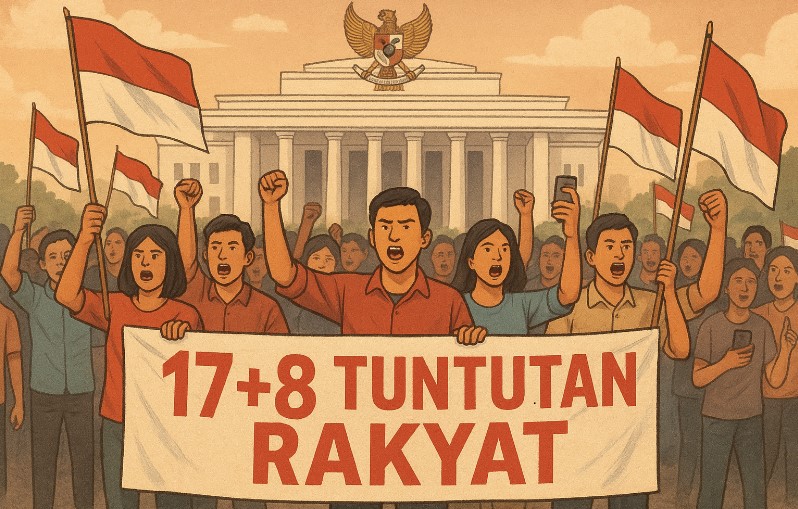 17+8 Tuntutan Rakyat Indonesia: Suara Publik yang Menggema dari Jalanan Hingga Media Sosial Guncang Pemerintah