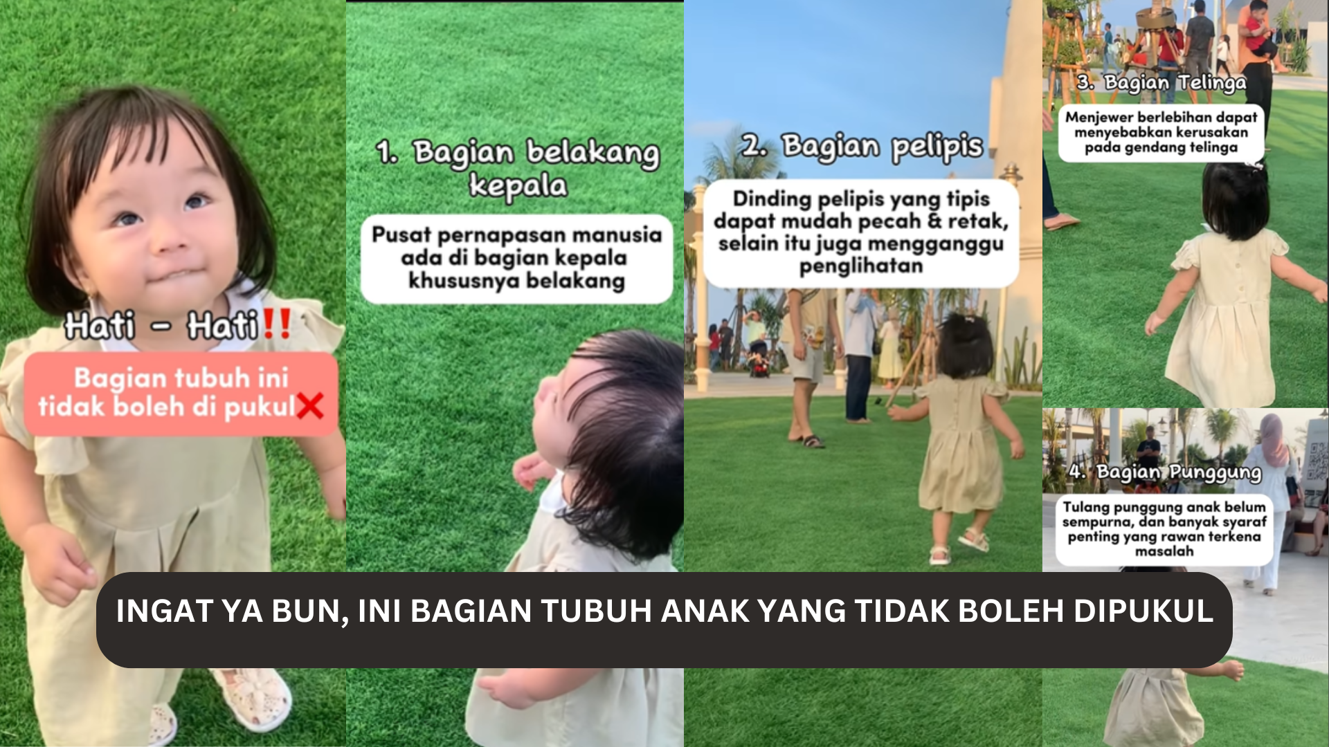 Ingat Ya Bun, Ini Bagian Tubuh Anak yang Tidak Boleh Dipukul, Ini Alasannya