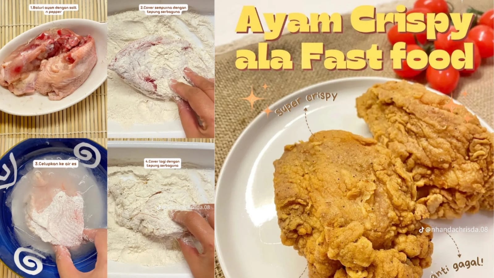 Rahasia Ayam Goreng Tepung Lebih Renyah: Rendam dengan Air Es, Yuk Coba...